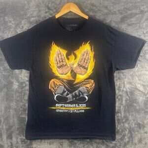 Rap x Tee Wu-Tang Clan 2023 Concert Graphic T-Shirt Men’s Large Black